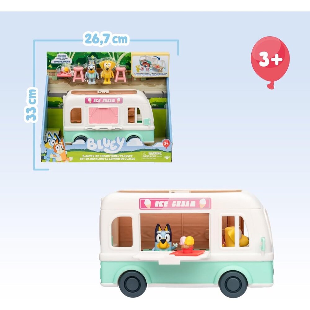 Bluey's Ice Cream Truck Transforming Playset - Picture 3 of 8